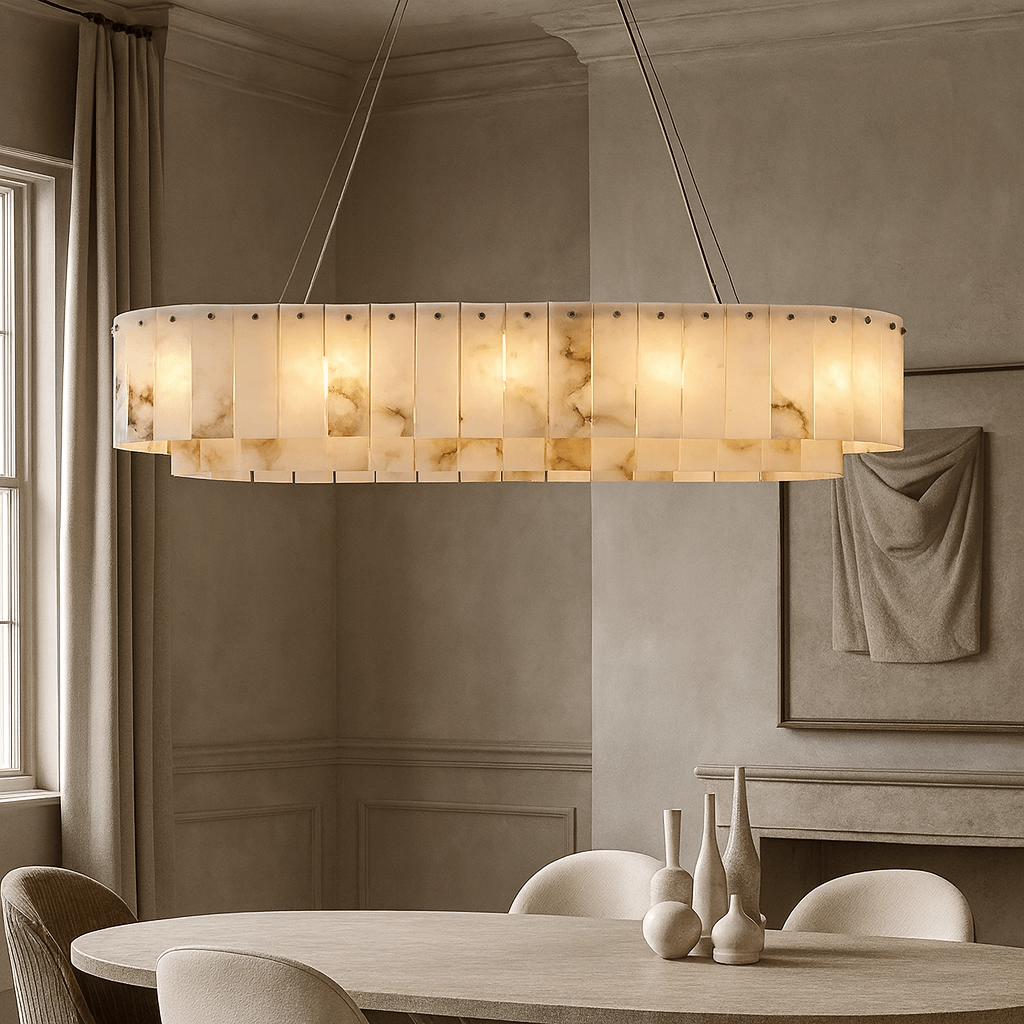 buyOakley Layered Marble Dining Room Chandelier - Morsale