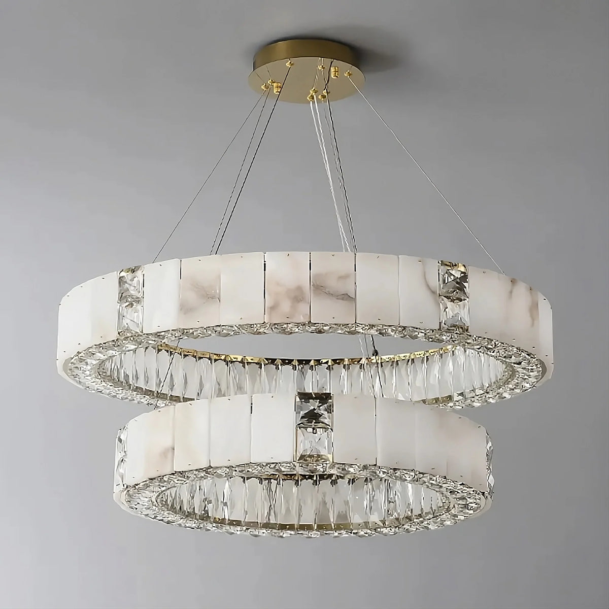 buyStafford Marble & Crystal Chandelier - Morsale