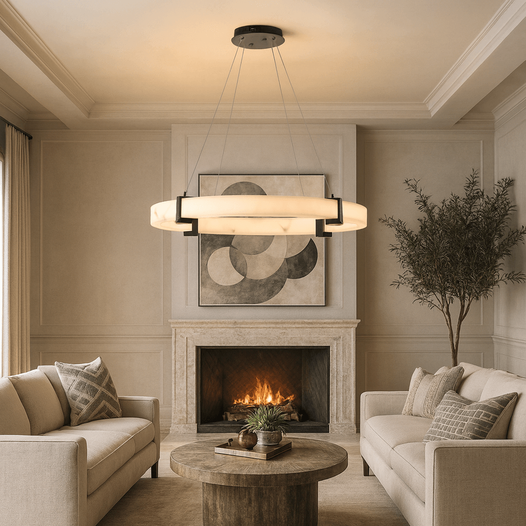 Chester Marble Ring Chandelier Secondary image