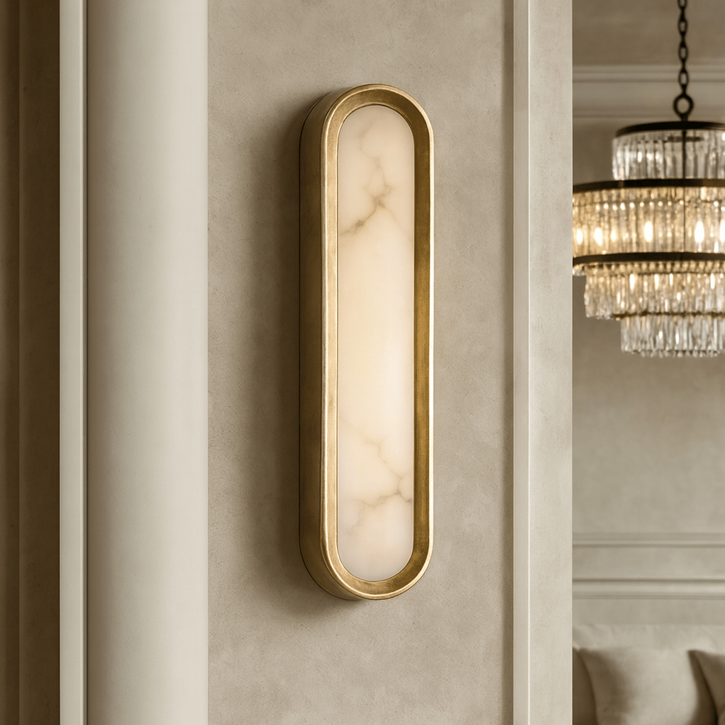 Solari Marble & Brass Sconce Secondary image