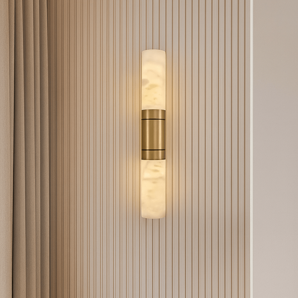 Solenne Marble & Brass Wall Sconce Secondary image