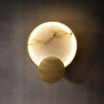 buyBarley Marble & Brass Wall Sconce - Morsale