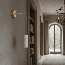 Detail of marble veining on the Biltmore sconce