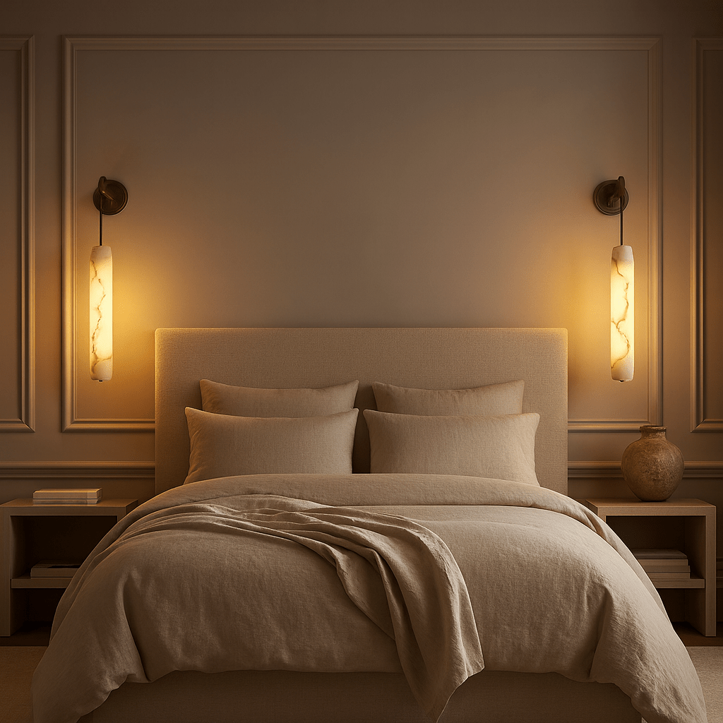 Moonshade Marble Hanging Wall Sconce Secondary image