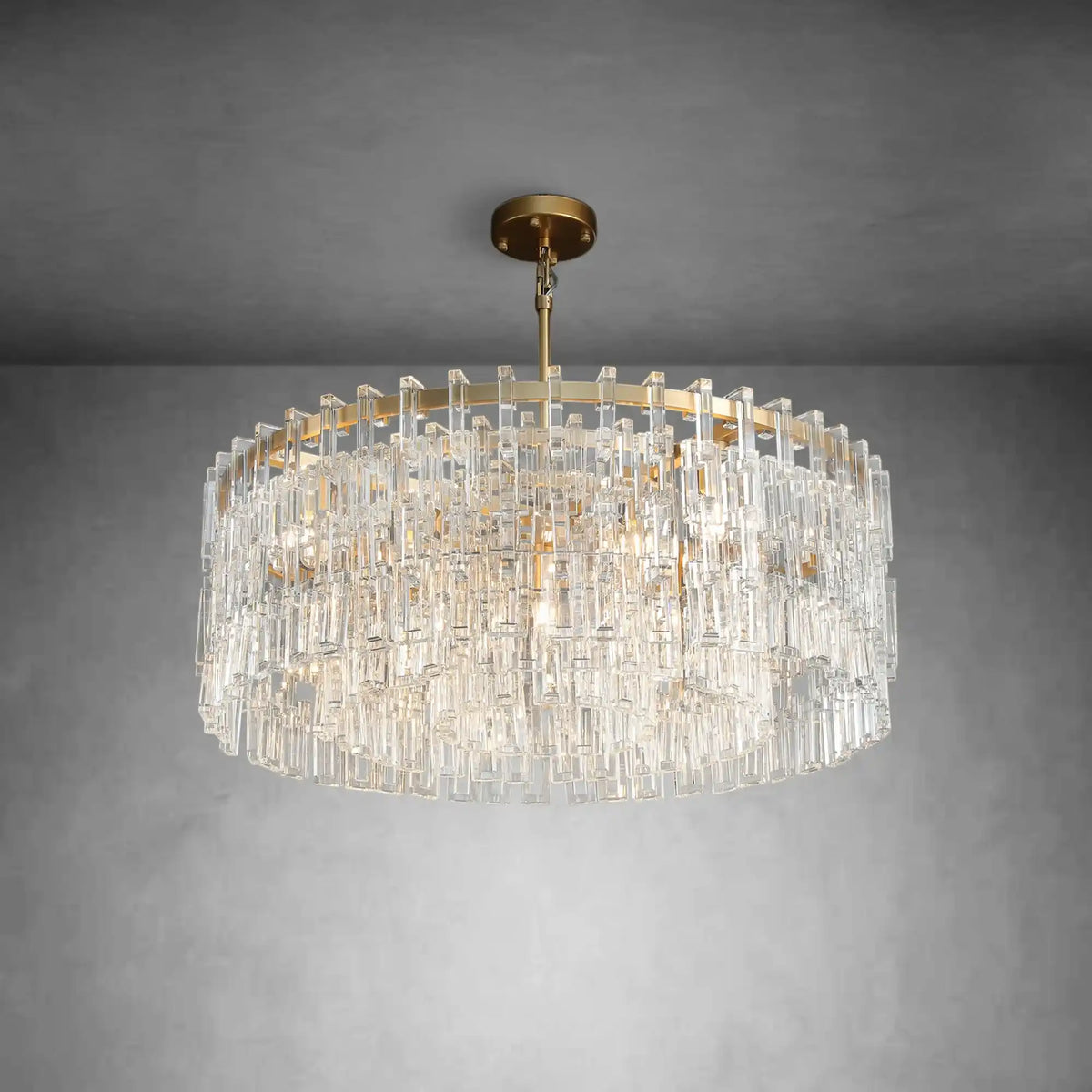 Melody K9 Crystal Round Chandelir for Living Room Bedroom, Kitchen Island Main image