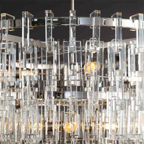 Melody K9 Crystal Round Chandelir for Living Room Bedroom, Kitchen Island