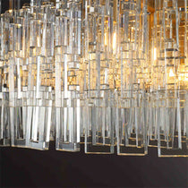 Melody K9 Crystal Round Chandelir for Living Room Bedroom, Kitchen Island