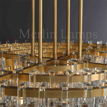 Melody K9 Crystal Round Chandelir for Living Room Bedroom, Kitchen Island