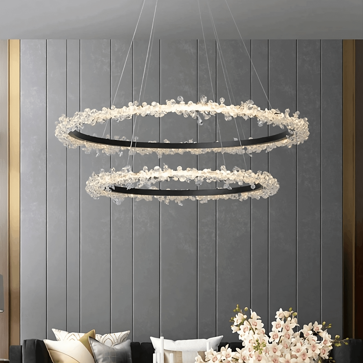 buyCapri 2-Tier Crystal Chandelier - Morsale