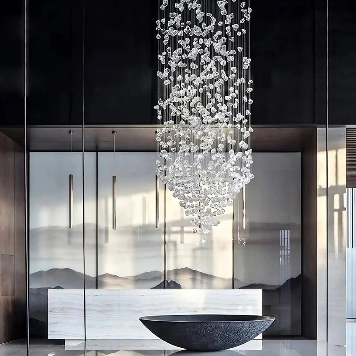 buyRiston Multi Crystal Pendant Chandelier - Morsale Main image