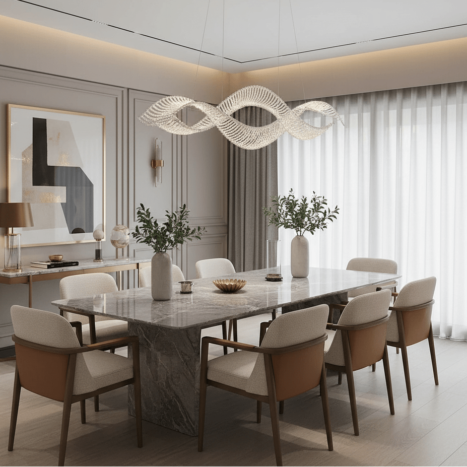 Alleri Integrated-LED Crystal Chandelier Secondary image