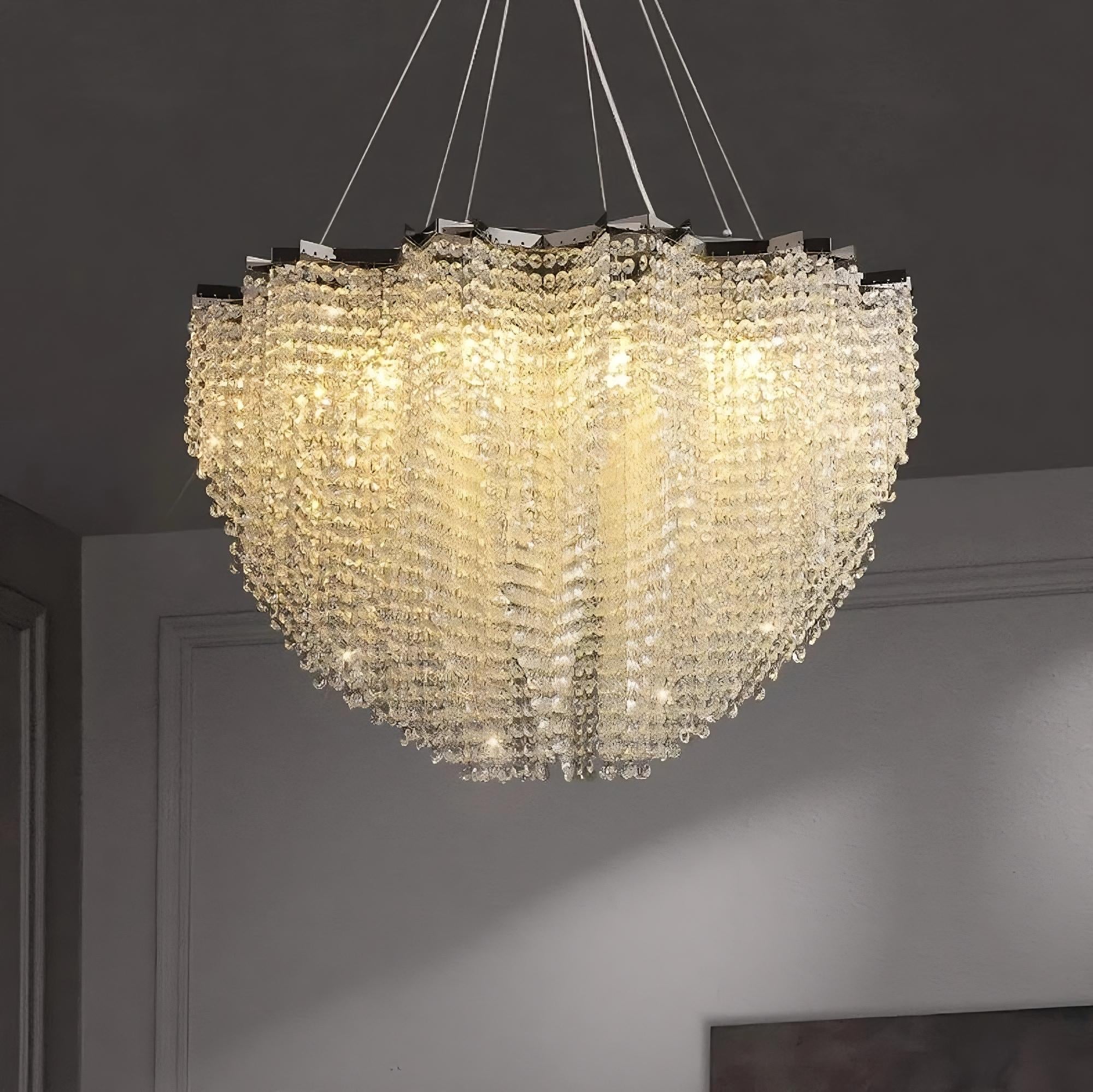 Alleri Tiered Crystal Chandelier Secondary image