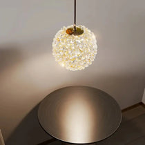 El Sol crystal pendant light close-up