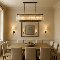 buyGio Amber Crystal Dining Chandelier - Morsale