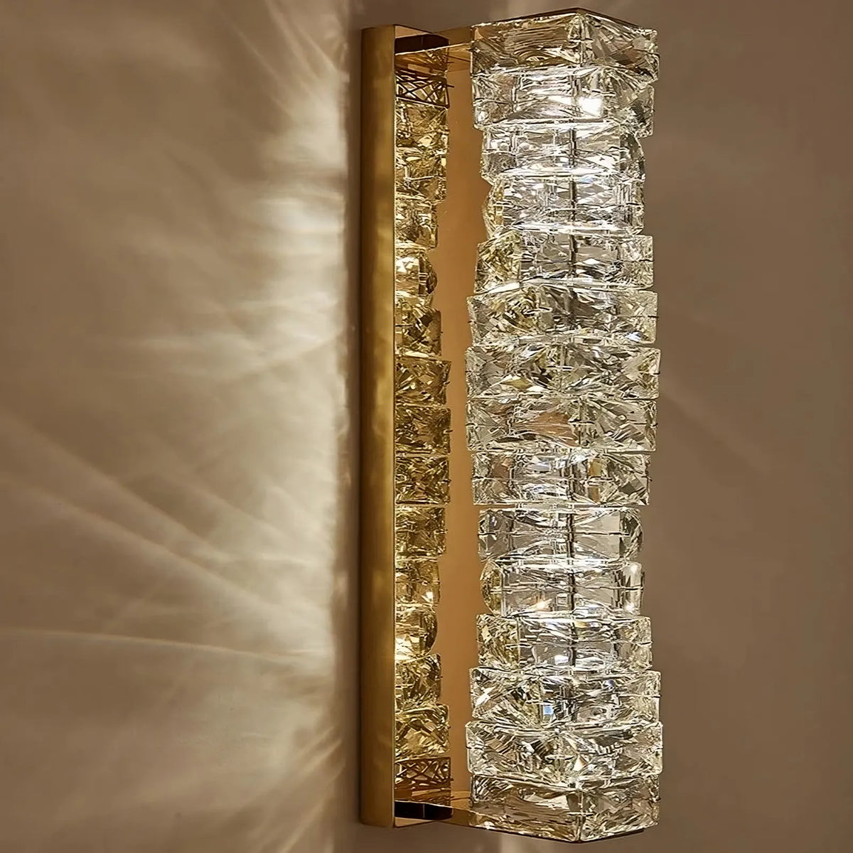 buyBacci Gold Crystal Wall Sconce - Morsale