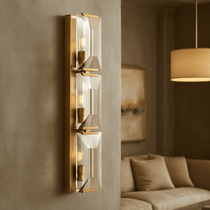 buyBrookhill 3-Light Crystal Wall Sconce - Morsale
