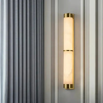 buyValle Marble & Brass Wall Sconce - Morsale